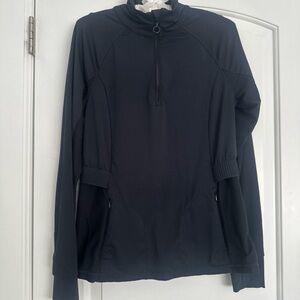 Fabletics Rosalia Performance Long Sleeve Top Medium Activewear Black